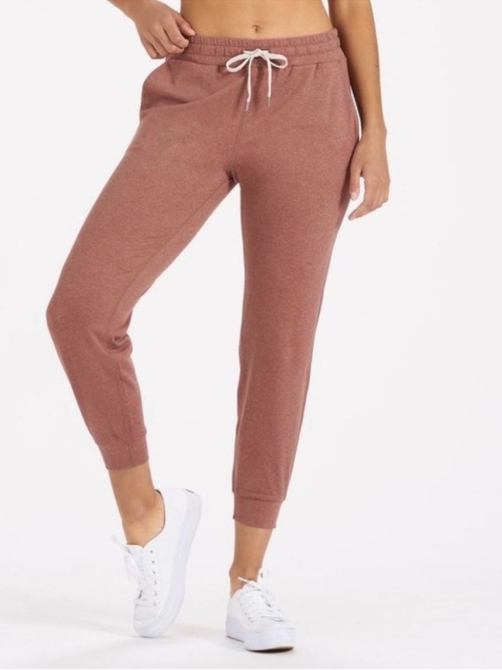 Vuori Womens VW303 Drawstring Performance Jogger Pants Dusty Rose Size M Medium